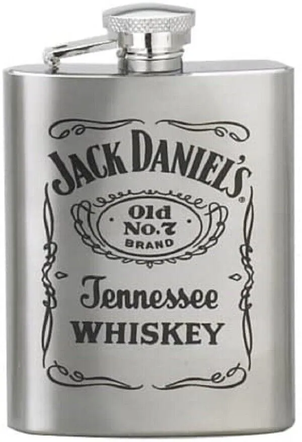 Jack Daniels 8oz roestvrijstalen heupkolf