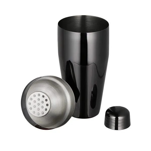 Zwarte cocktailset met standaard