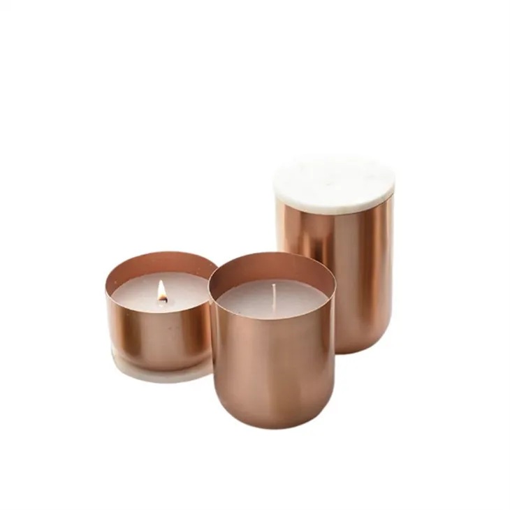 Kandelaar blik aluminium beker