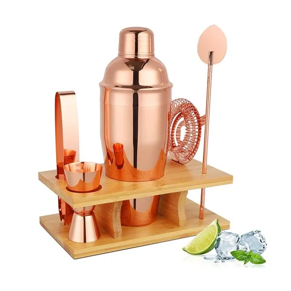 Cocktailshaker Set Rosé Goud