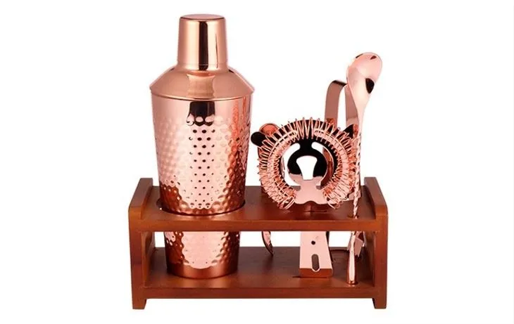 Copper Cocktail Maker Kit With Stand
