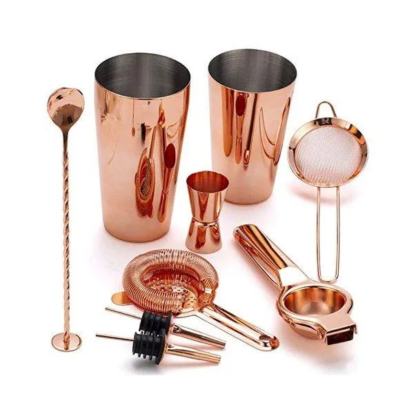 Koperen cocktailkit
