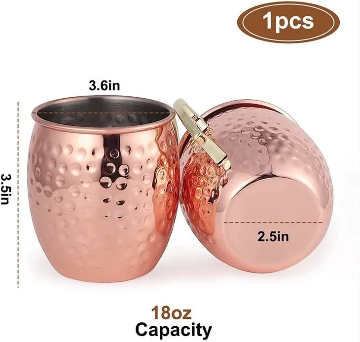 Koperen Moskou muilezel glazen