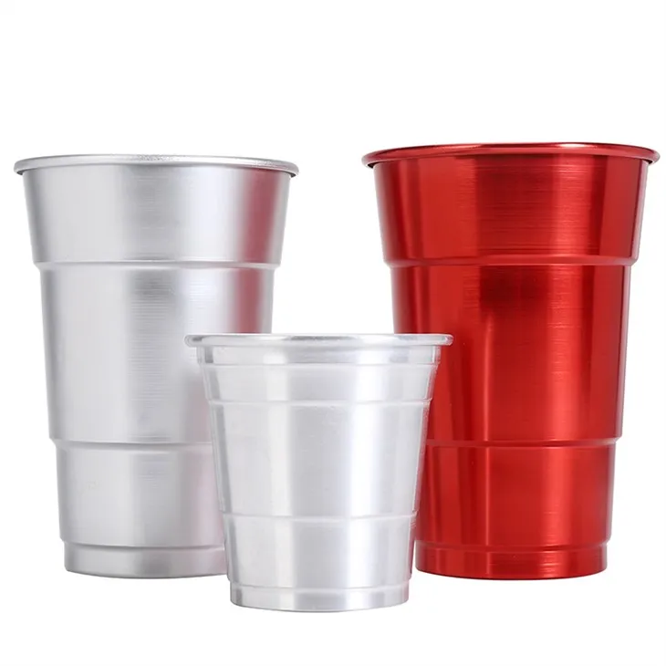 Wegwerp aluminium beker van voedingskwaliteit