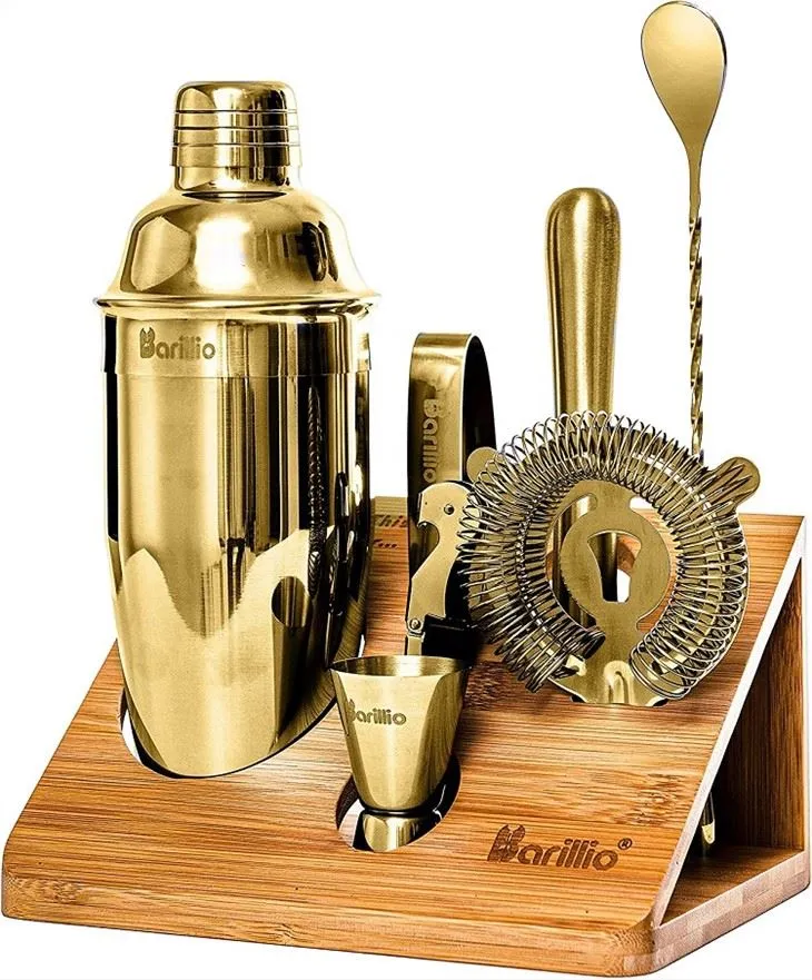 Gouden cocktailkit
