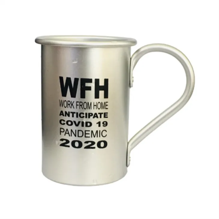 Muilezel bier aluminium beker