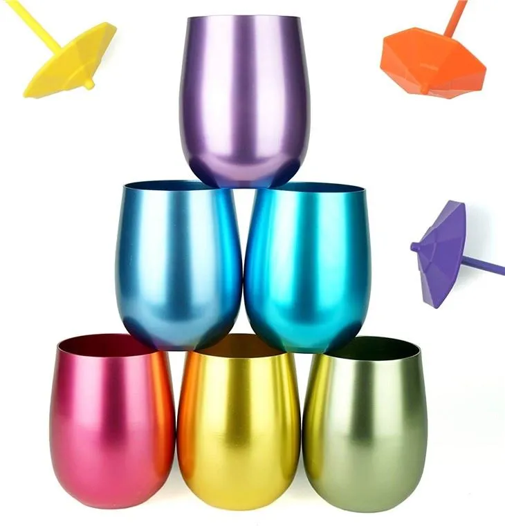 Recyclebare onbreekbare eivormige aluminium beker