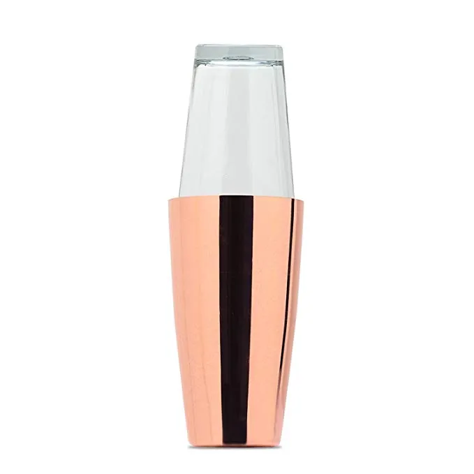 Martini-shaker van roestvrij staal met bril