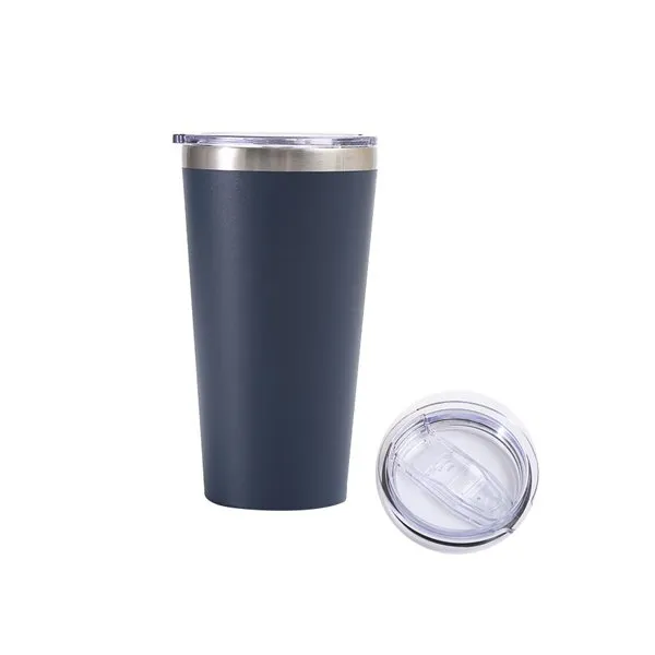 Stalen mok met deksel